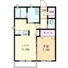 シャーメゾンショコラ 1LDKの間取り