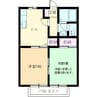 ラフォーレ由良 Ｂ棟 2DKの間取り
