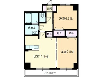 間取図 ヴィラシーンＡＢＥ