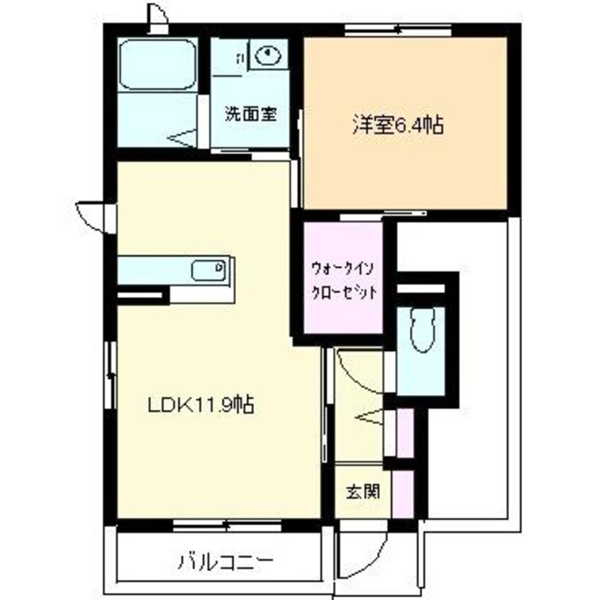 間取図 ボノステラゆき　Ａ棟