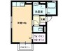 アルテール小郡 1Rの間取り