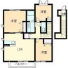 プリマヴィラ　Ａ棟 3LDKの間取り