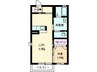 ヒルハイツ山手上 1LDKの間取り