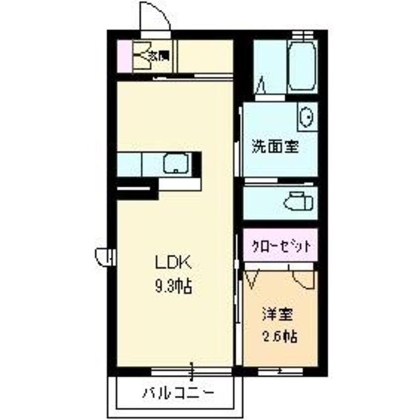 間取図 コスモパーク下郷　Ａ棟