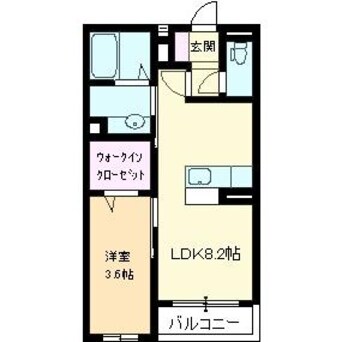 間取図 ラ　シャンブル