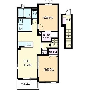 間取図 ララ・ヴィコロYo Ⅰ