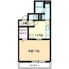 アンベル新山口Ⅱ 1DKの間取り