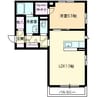 シャーメゾン新山口 1LDKの間取り
