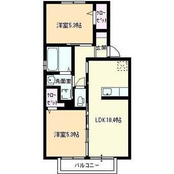 間取図 ハイム仁保津沖