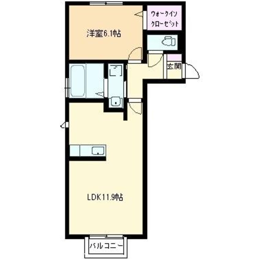 間取図 ラ・プランタン新山口