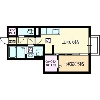 間取図 クローリスＢ