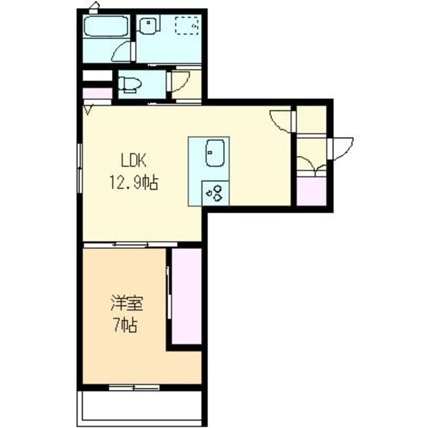 間取図 ベレオ　コンフォーザ　新山口駅前