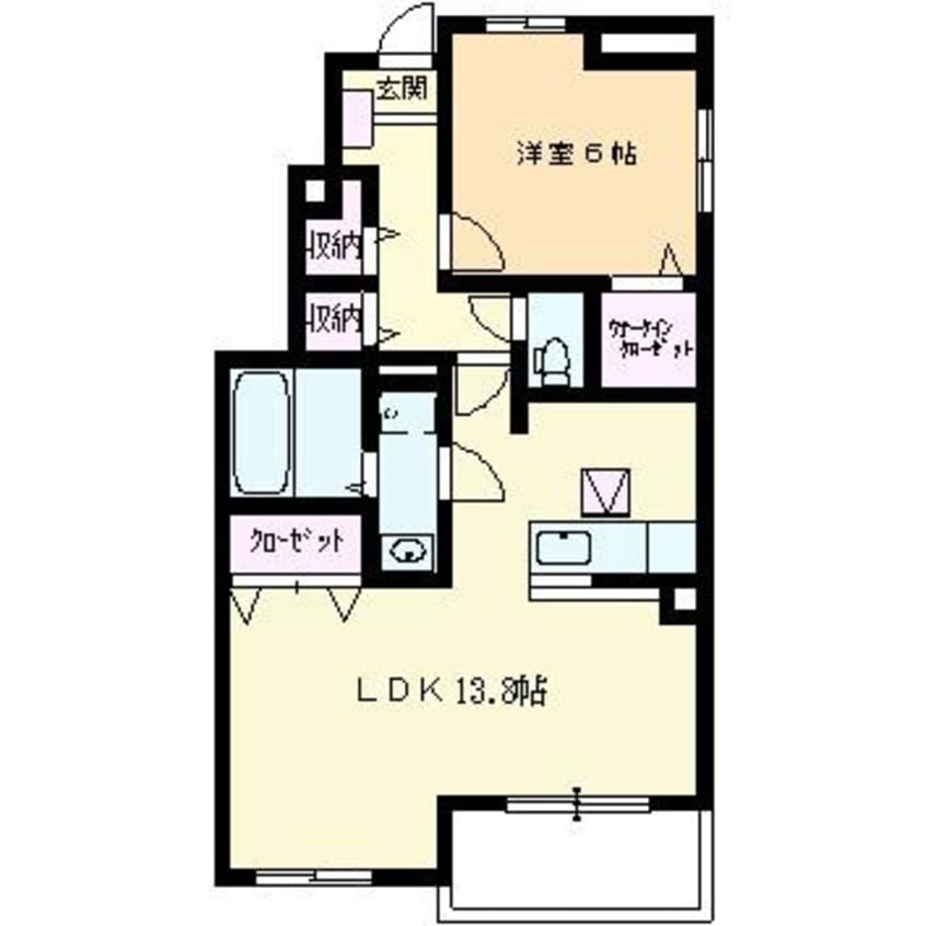 間取図 リアンＡ