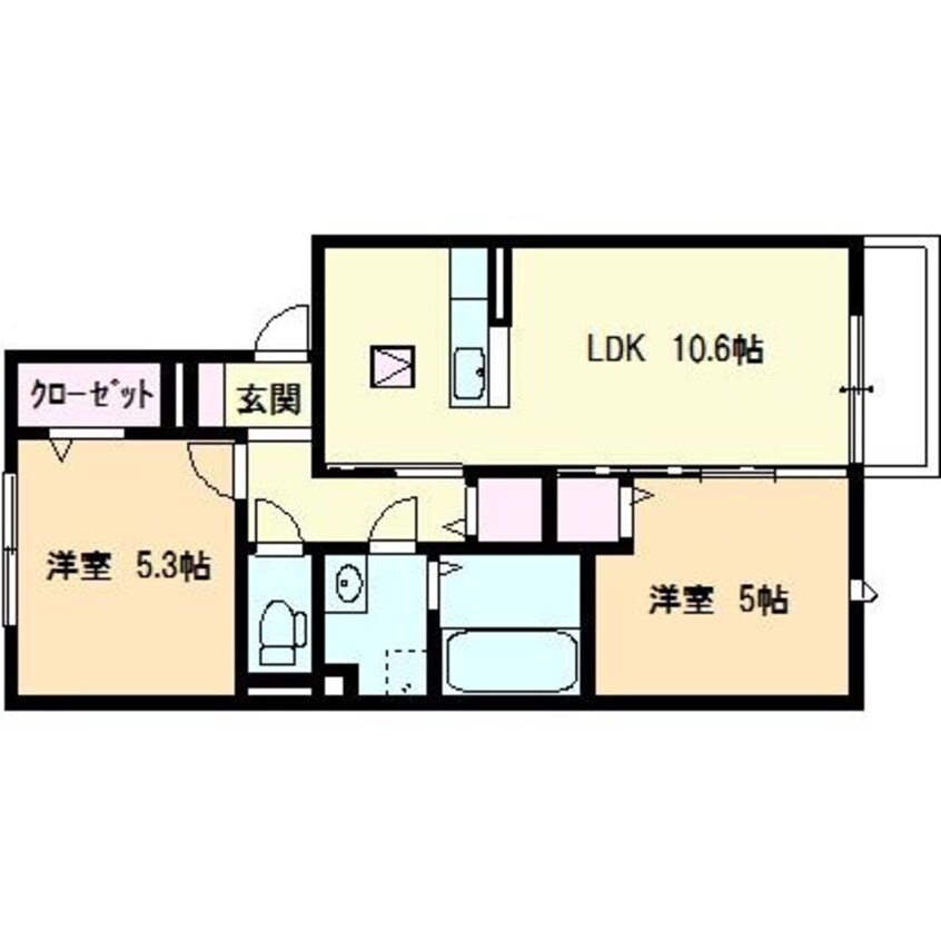 間取図 アイネヴェルト八方原