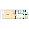 ケントハウス3 1Kの間取り