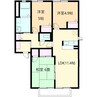 フォーレス２１　C棟 3LDKの間取り
