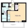 ポポンタ　ミュー 1Rの間取り