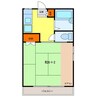 梅田ハイツＡ 1Kの間取り