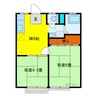 高森アパート 2DKの間取り