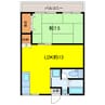 表アパート 1LDKの間取り