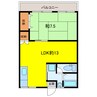 表アパート 1LDKの間取り