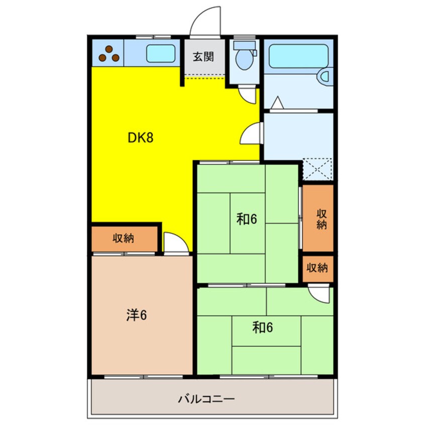 間取図 緑ヶ丘マンション