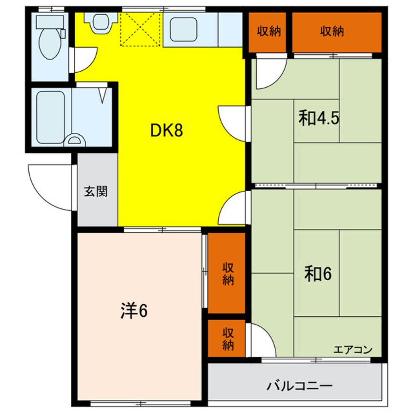 間取図 めぞん懐Ｂ棟