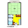 コーポ津田Ｂ 1Kの間取り