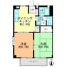 フォブール10 2DKの間取り