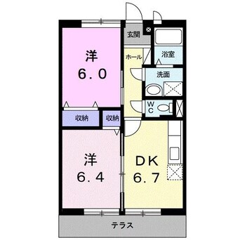 間取図 エーデルハウスローゼ