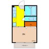コダマハイツ 1Kの間取り
