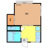 サンシティ南 1Kの間取り