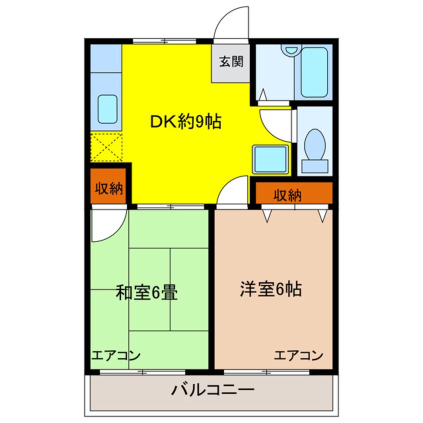 間取図 曽利田ハイツ