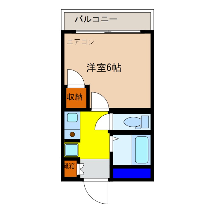 間取図 アクサ三次駅前