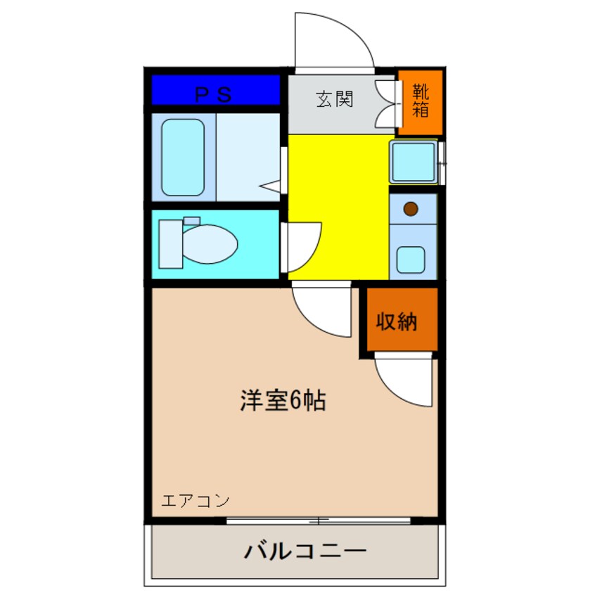 間取図 アクサ三次駅前