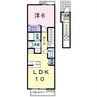 ラフレシール 1LDKの間取り