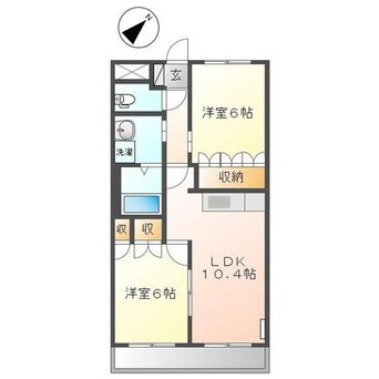 間取図 サンハイツ6868