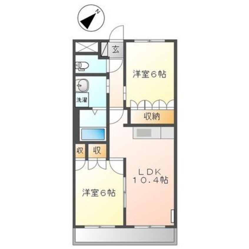 間取図 サンハイツ6868