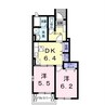 グレイスＡ 2DKの間取り