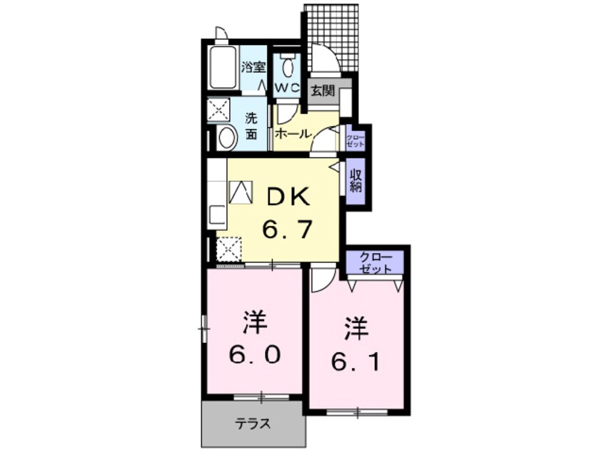 間取図 ウェルフェアＡ棟