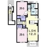 ウェルフェアＡ棟 2LDKの間取り