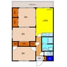 東酒屋マンション 3LDKの間取り