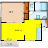 Keコーポ 1LDKの間取り