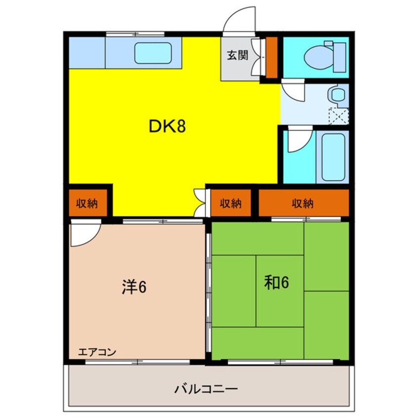 間取図 メゾンドール十日市