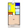 サンヴェール中原 1Kの間取り