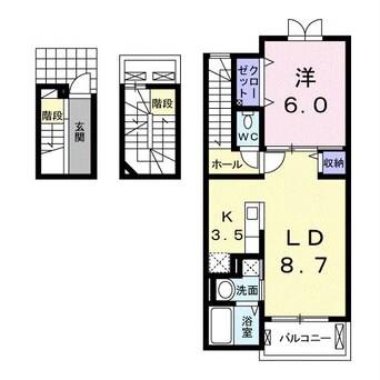 間取図 クラールwatanabeⅠ