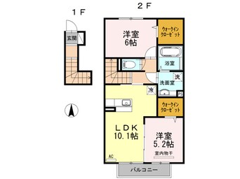 間取図 D-roomふじ