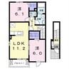 リアンＡ 2LDKの間取り