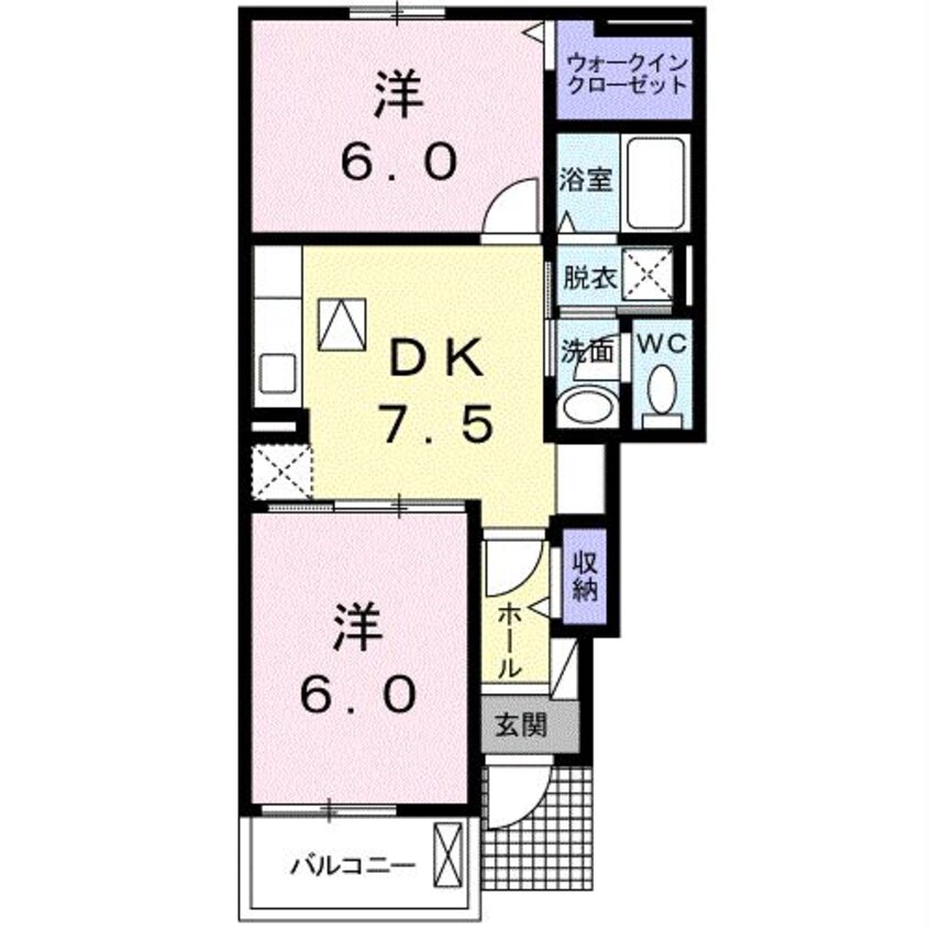 間取図 リアンＢ