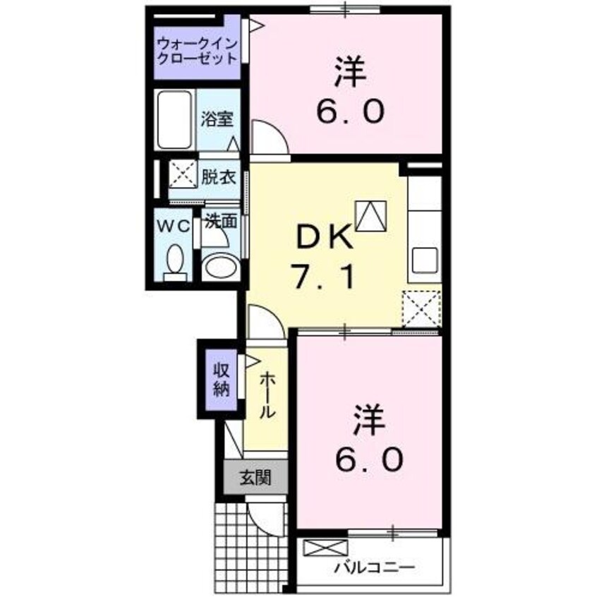 間取図 アヴェイラブルB棟